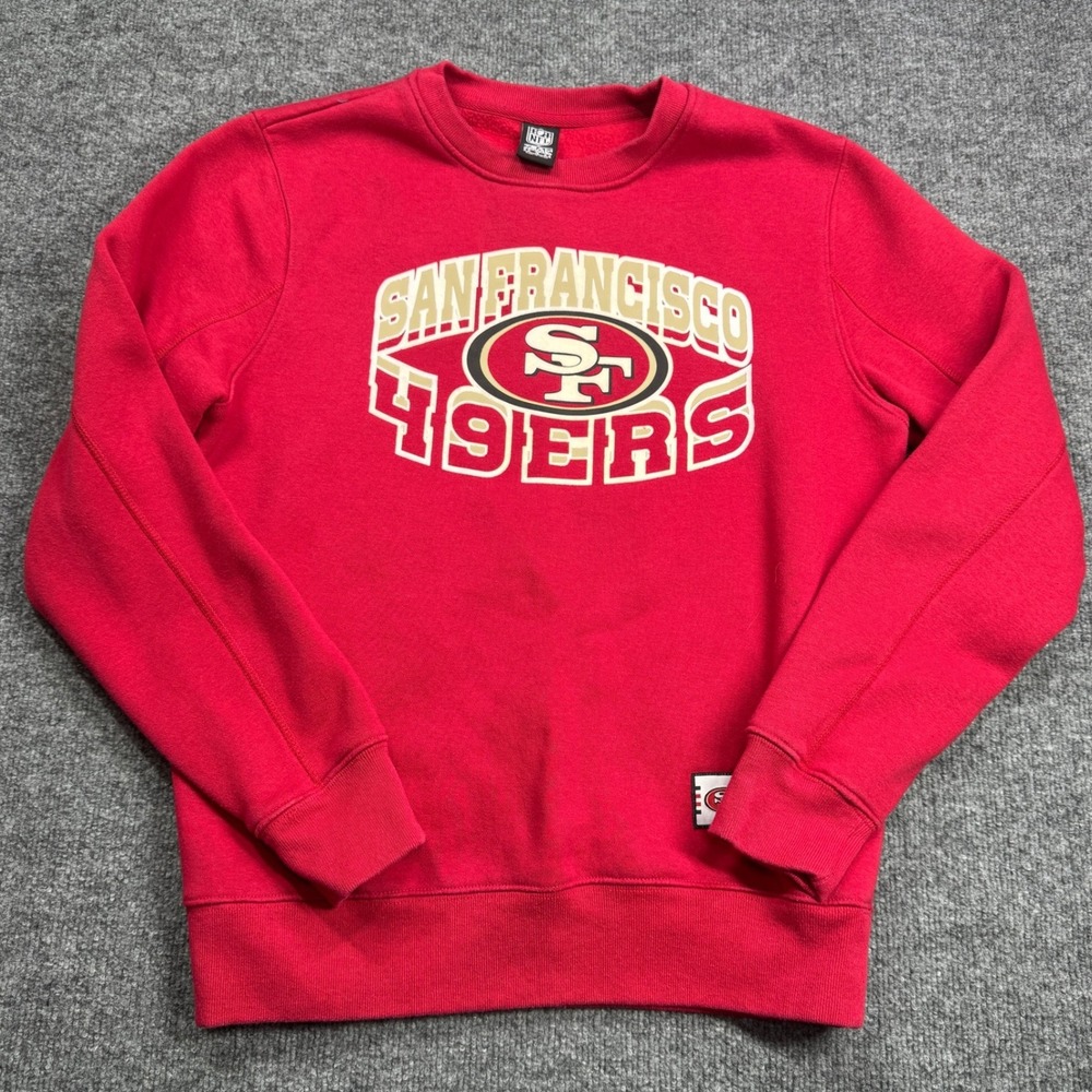 San Francisco 49ers Sweatshirt S Red Crewneck NFLTeam Apparel Pullover Graphic